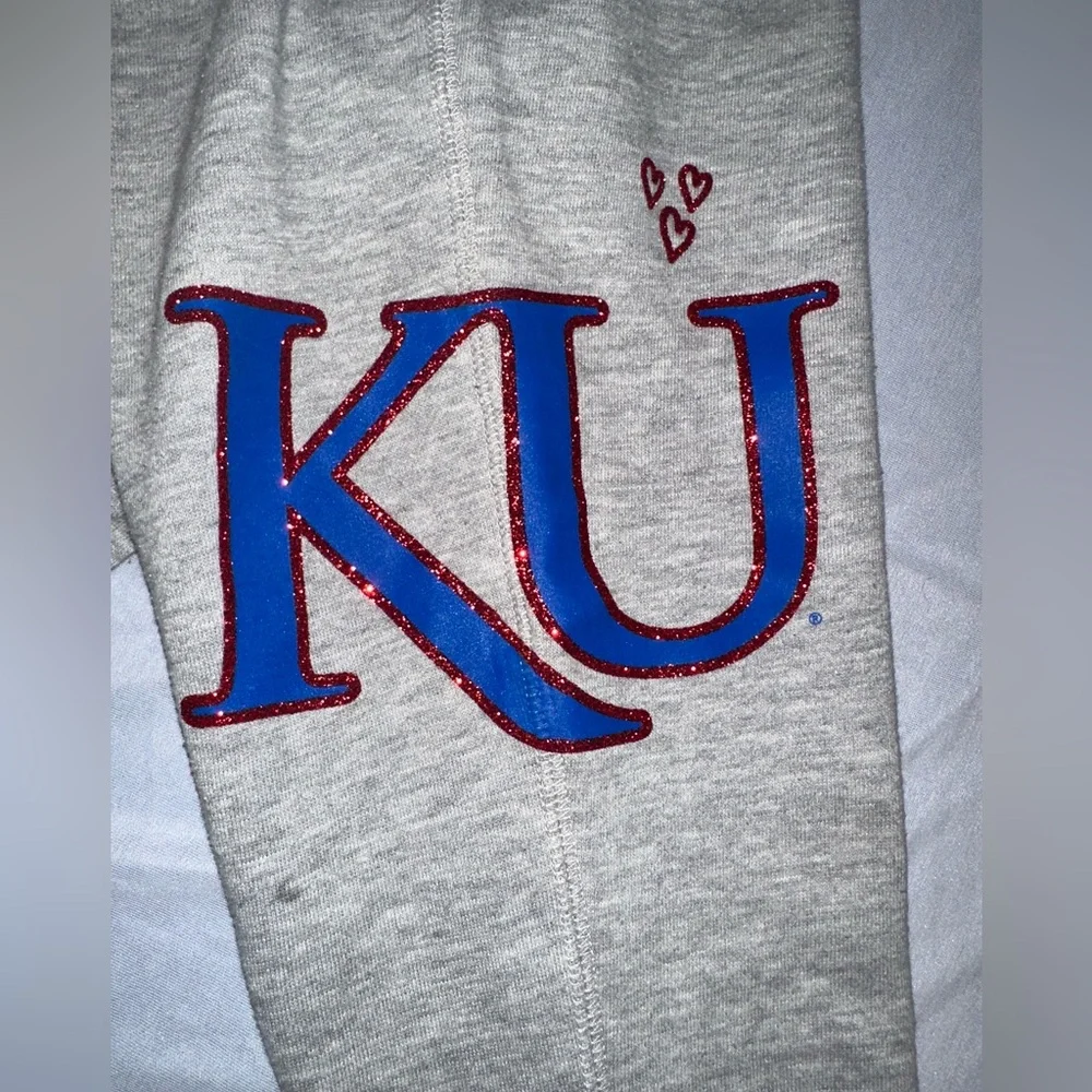 5th & Ocean • Kansas University Sweatpants • Girls Size 8 - Picture 2 of 8